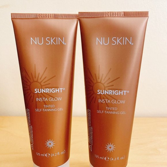 2 NUSKIN sunright insta glow tinted self-tanning gel + umbrella - Picture 1 of 8